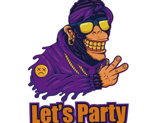 卡通大猩猩矢量可爱卡通动物矢量英文 字母矢量手绘卡通动物猴子矢量