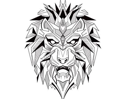 卡通狮子头像卡通动物矢量狮子线条矢量狮子简笔画矢量