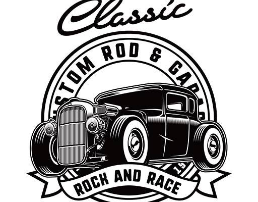 卡通汽车矢量老爷车矢量复古汽车矢量英文字母矢量