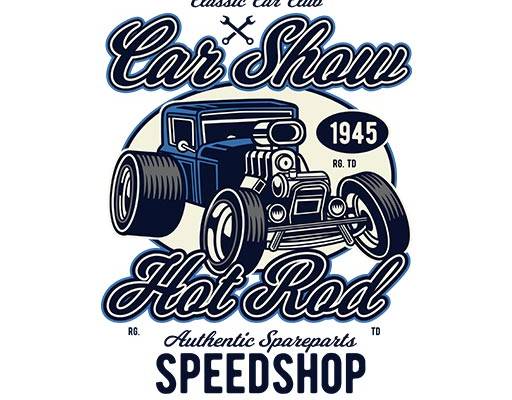 卡通汽车矢量老爷车矢量复古汽车矢量英文字母矢量