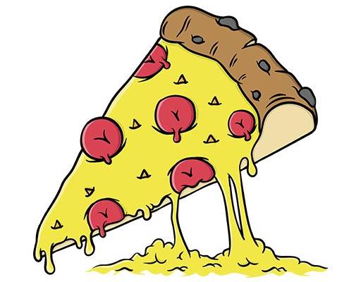 披萨矢量食物矢量图案卡通食物披萨