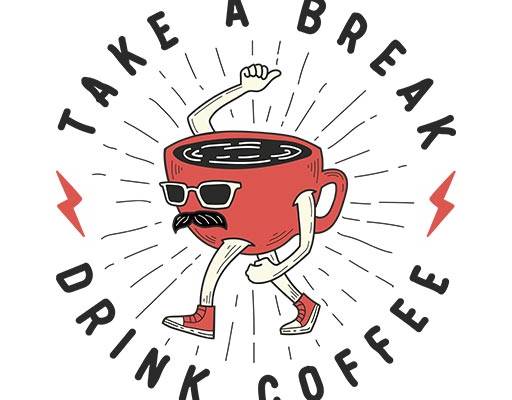 英文字母矢量咖啡杯矢量手绘文字矢量闪电矢量