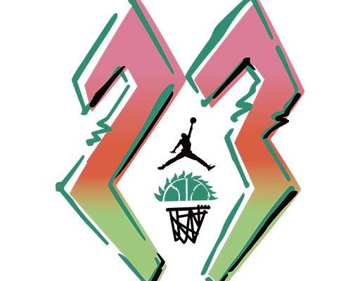 篮球标志矢量字母23矢量乔丹标志矢量篮球图案手绘涂鸦数字矢量