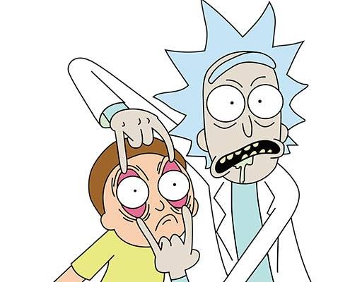 瑞克和莫蒂头像瑞克和莫蒂矢量卡通人物矢量