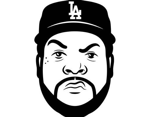 卡通人物头像矢量la英文字母矢量欧美人物头像矢量