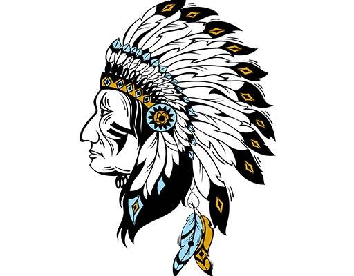 卡通人物矢量原始人物矢量羽毛原始人帽子人物头像矢量