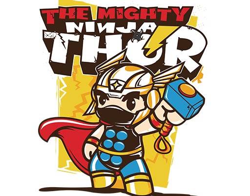 卡通超人矢量动画片人物矢量漫画人物矢量漫威人物矢量雷神矢量图案