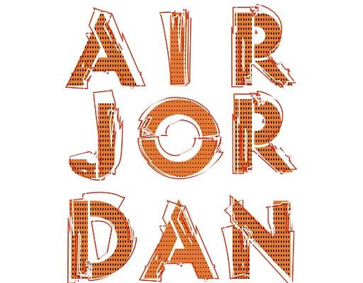 airjordan英文字母矢量破碎文字矢量文字线条矢量网点文字矢量乔丹文字