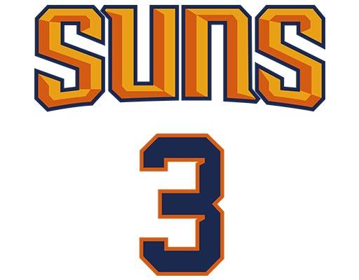 suns英文字矢量篮球数字字母矢量数字3矢量篮球号码矢量