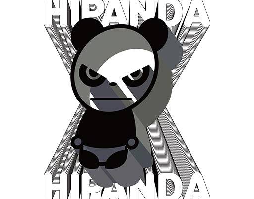 卡通熊猫矢量立体熊猫矢量hipanda英文字母矢量