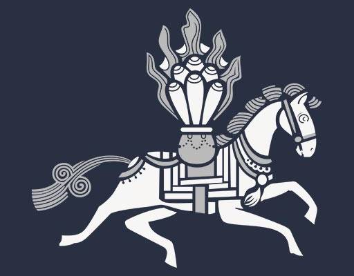 卡通马矢量简笔卡通动物矢量手绘马羽毛球矢量品牌标志矢量