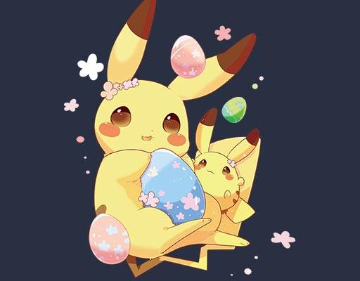 皮卡丘矢量卡通动物矢量ピカチュウPikachu动画片图案