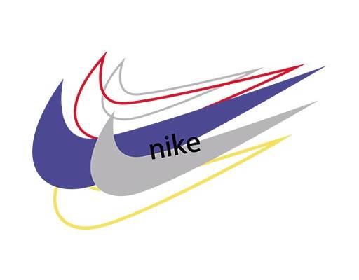 彩色耐克矢量nike标志矢量勾矢量标志矢量