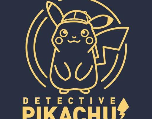 皮卡丘线条矢量可爱卡通矢量ピカチュウPikachu圆形矢量图案