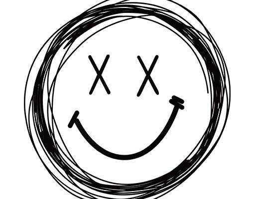 手绘笑脸矢量涂鸦微笑表情矢量线条矢量