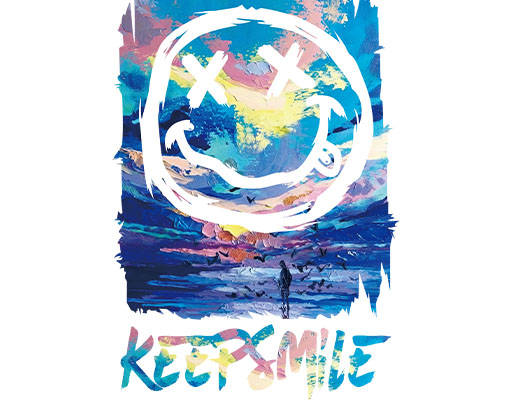 卡通表情矢量油画矢量图案微笑表情矢量油画人物矢量