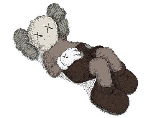 kaws矢量考斯矢量图案手绘卡通图案卡通素描图案卡通人物矢量