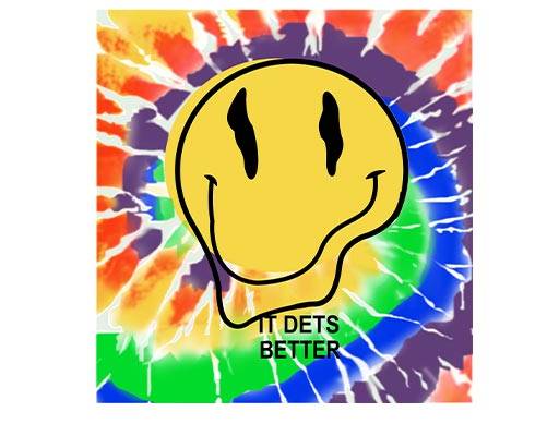 笑脸卡通图案微笑表情图案扎染图案彩色背景图案涂鸦卡通