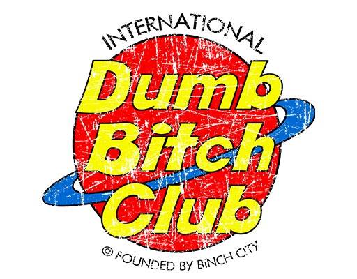 英文字母图案dumb bitch club文字破碎文字简约英文字母