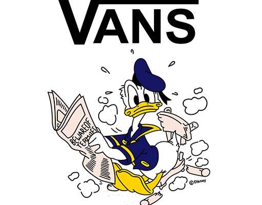 卡通鸭子图案看报的唐老鸭图案万斯图案迪士尼唐老鸭鸭子