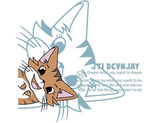 卡通猫咪头像矢量猫咪手绘矢量英文字母矢量卡通可爱卡通动物矢量