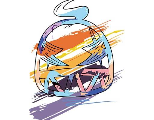 卡通怪兽矢量彩色卡通矢量彩色笔刷卡通头像矢量手绘简笔画卡通