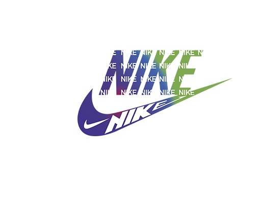 彩色nike矢量炫彩耐克英文字母矢量耐克标志矢量