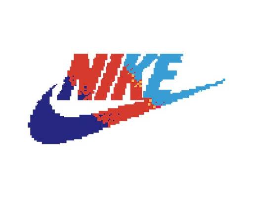 马赛克英文字母矢量彩色英文字母矢量nike英文字母矢量马赛克耐克矢量