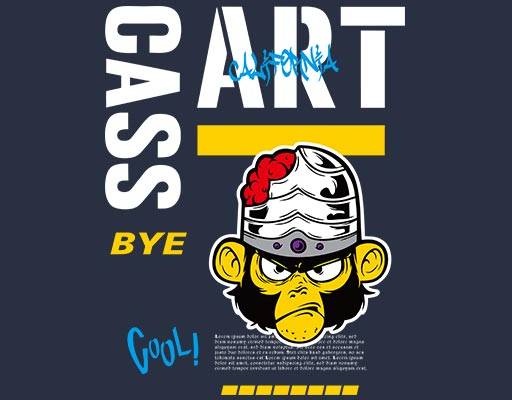 卡通猴子矢量可爱卡通动物矢量英文字母矢量猴子头像矢量