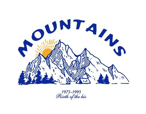 山峰卡通图案彩色山峰英文字母图案山峰简笔画图案数字字母图案