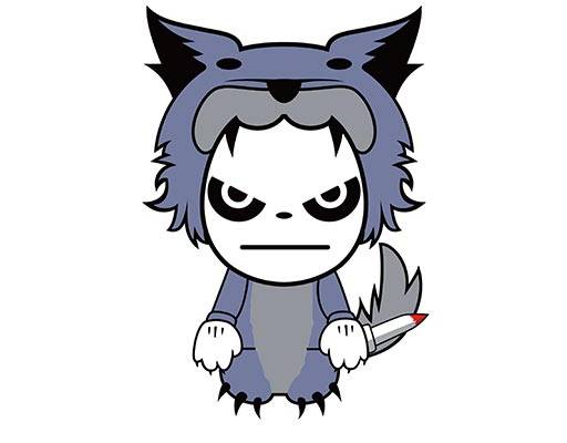 卡通熊猫矢量卡通动物面具矢量可爱卡通大灰狼矢量