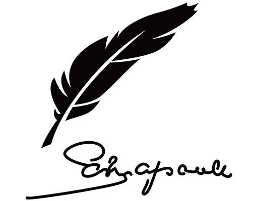 羽毛矢量羽毛剪影矢量英文字母矢量手写文字矢量