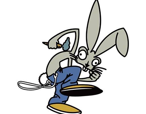 卡通兔子矢量简笔兔子图案手绘兔子简笔画可爱卡通动物矢量