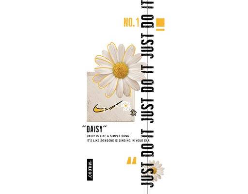 卡通菊花矢量英文字母矢量手绘菊花花朵矢量白色菊花图案