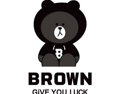 卡通小熊矢量黑色小熊戴帽子的小熊矢量brown英文字母矢量可爱卡通动物矢量