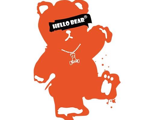 卡通小熊剪影矢量涂鸦小熊矢量破碎小熊矢量