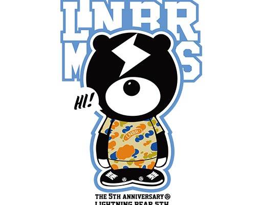 卡通小熊矢量英文字母矢量闪电小熊矢量黑色小熊矢量lnbr熊矢量