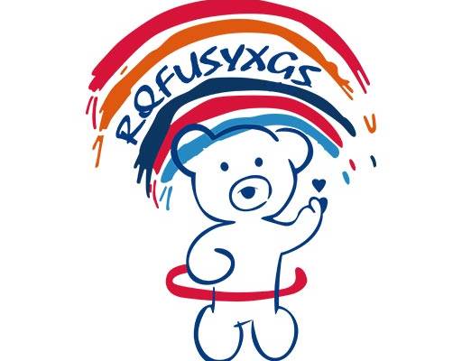 卡通小熊矢量手绘简约小熊矢量手绘彩虹矢量儿童涂鸦小熊矢量