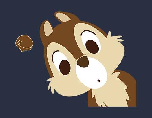 卡通松鼠矢量手绘简笔卡通动物矢量松子矢量情侣装矢量图案