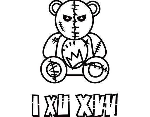 卡通小熊矢量简笔画卡通动物小熊线条矢量