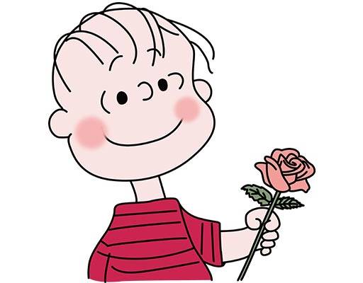 拿花的小男孩矢量史努比小男孩矢量手绘简笔小男孩矢量