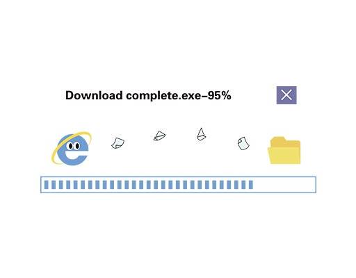 进度条矢量卡通文件传送矢量英文字母矢量浏览器标志矢量