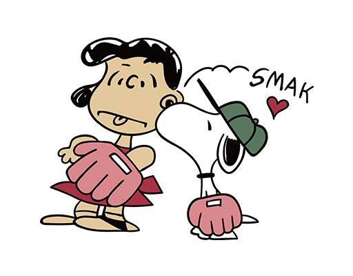 史努比和小女孩矢量Lucy Van Pelt露西.凡佩尔小女孩矢量卡通动画片矢量