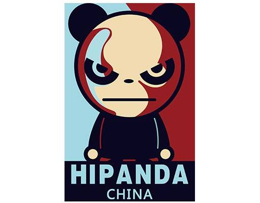 卡通熊猫矢量可爱卡通动物矢量你好熊猫矢量复古画矢量