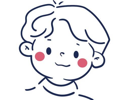 情侣装男孩头像矢量卡通男孩矢量可爱男孩手绘简笔男孩头像矢量