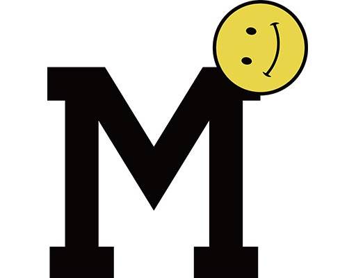 英文字母M矢量卡通笑脸矢量简约文字矢量