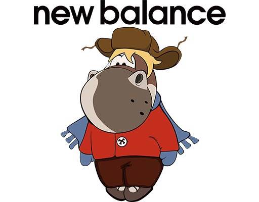卡通牛矢量new balance矢量牛围巾牛矢量卡通动物矢量手绘牛矢量