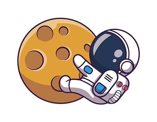 宇航员矢量卡通星球矢量卡通可爱人物矢量可爱小人矢量