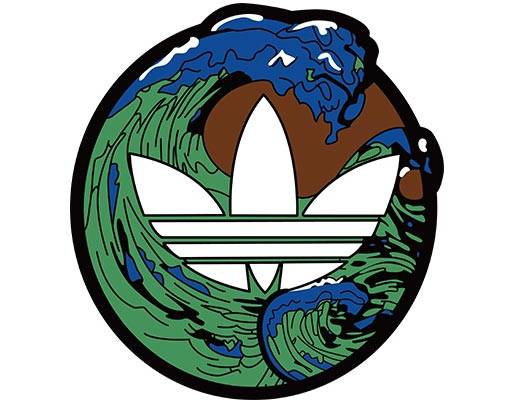 adidas logo矢量圆形矢量海浪矢量三叶草矢量图案