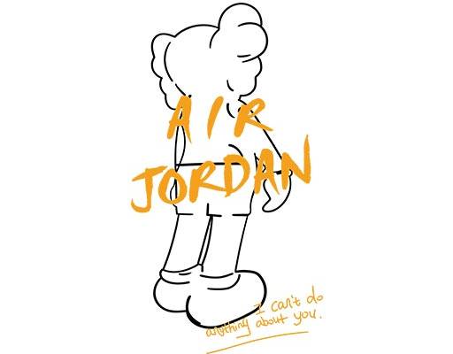 kaws人物矢量air jordan英文字母矢量简笔卡通矢量